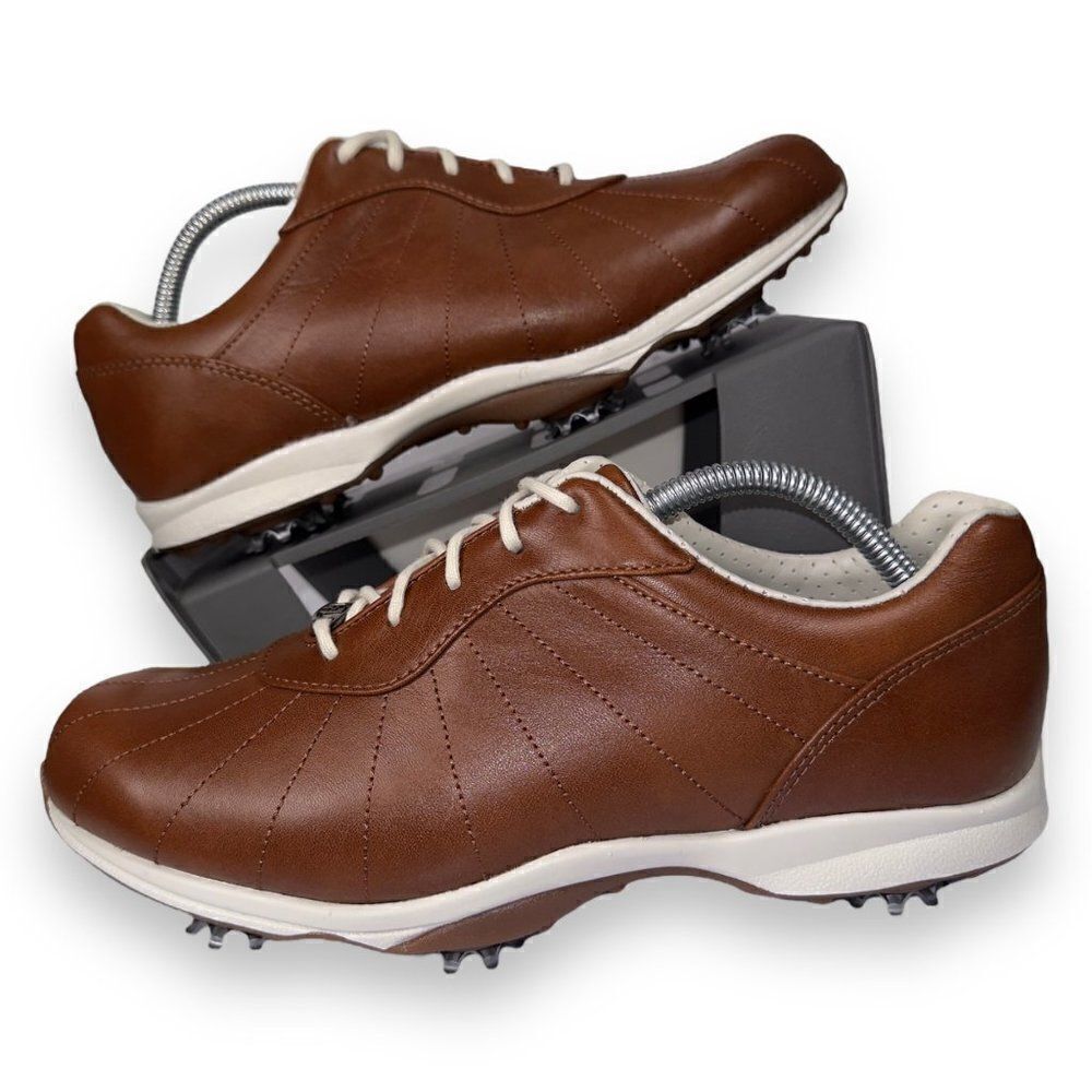 Footjoy FJ Embody Spiked Golf Shoes Brown Leather 96106‎ Women's 8W